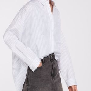 All Saints SADA pinstripe button down Size M